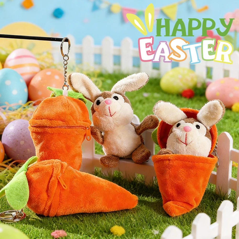 Easter Transform Carrot Bunny Plush Toy Bulk Backpack Keychain Cute Cartoon Stuffed Animal Doll Pendant Souvenir Gift
Easter Transform Carrot Bunny Plush Toy Bulk Backpack Keychain Cute Cartoon Stuffed Animal Doll Pendant Souvenir Gift