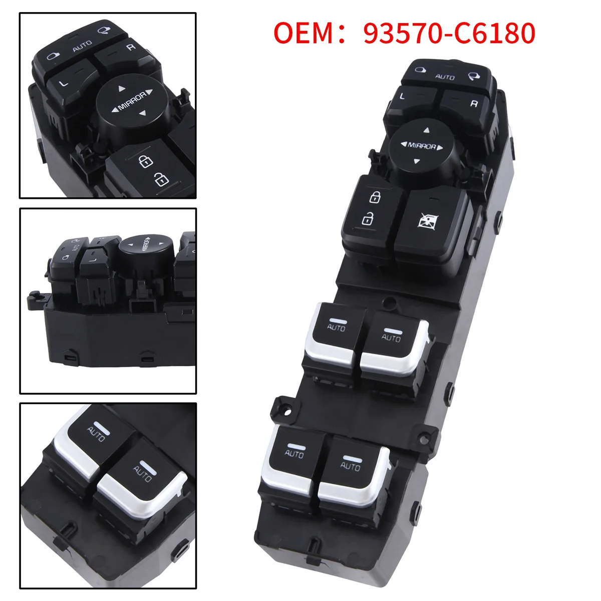 93570-C6180 Car Driver Side Left Power Window Main Switch Auto For Sorento 2014-2018 93570C6180
93570-C6180 Car Driver Side Left Power Window Main Switch Auto For Sorento 2014-2018 93570C6180