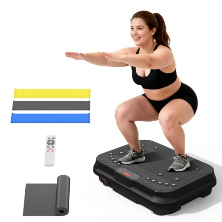 Vibration Plate Exercise Machine for Lymphatic Drainage, Power Vibrate Stand Shake Board 400 Lbs Capacity Fitness Platform with
Vibration Plate Exercise Machine for Lymphatic Drainage, Power Vibrate Stand Shake Board 400 Lbs Capacity Fitness Platform with