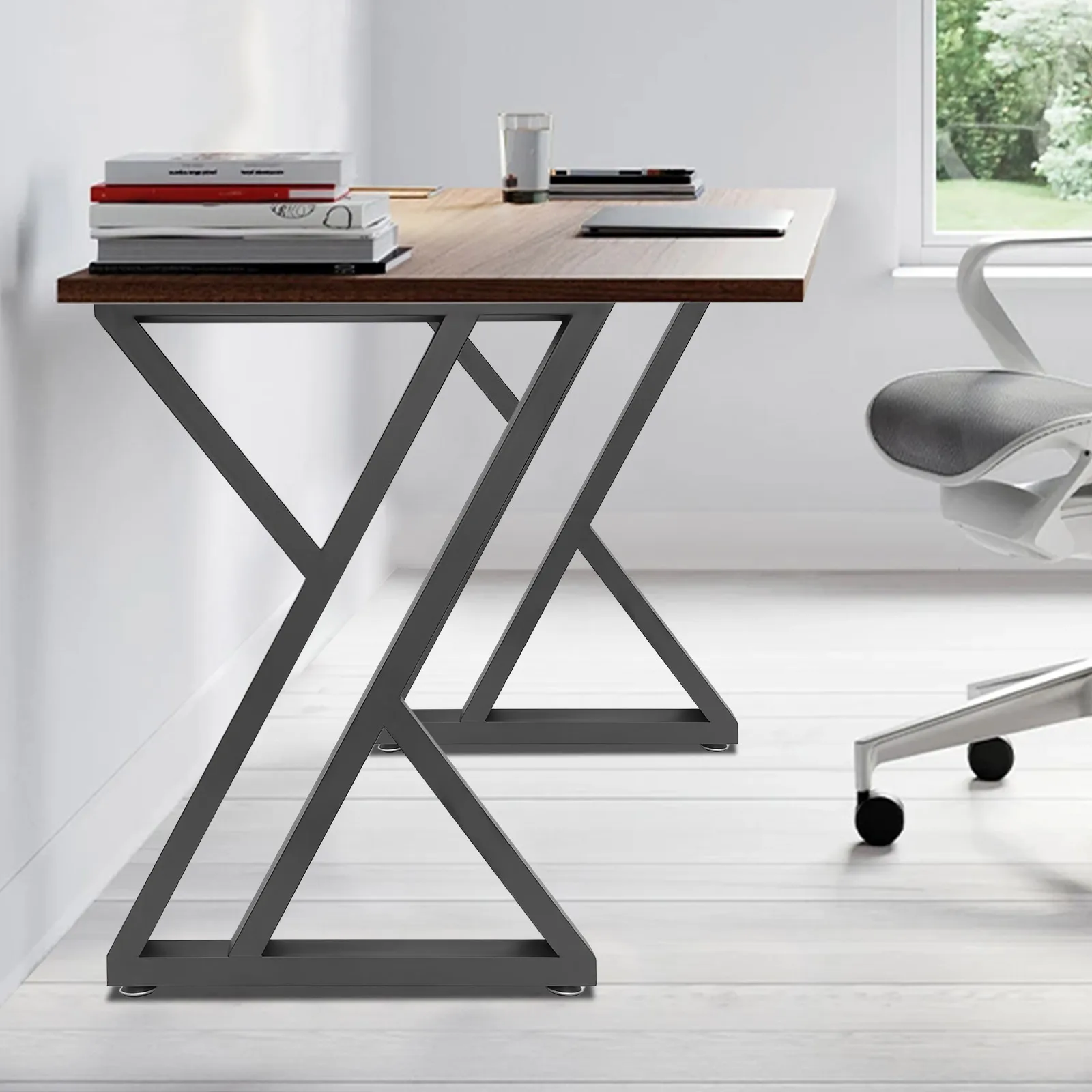 2PCS Modern Iron Table Legs, X-Shaped Desk Legs, Industrial Metal Furniture Dining Table Legs, 300kg Load-bearing
2PCS Modern Iron Table Legs, X-Shaped Desk Legs, Industrial Metal Furniture Dining Table Legs, 300kg Load-bearing