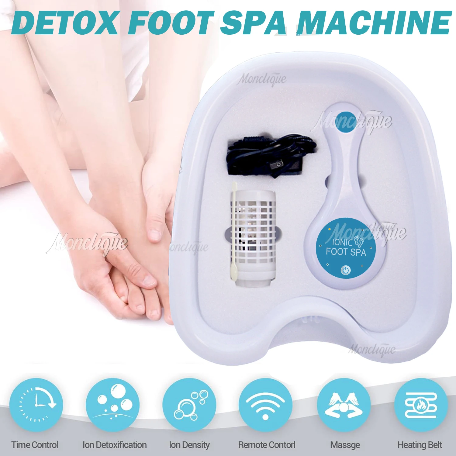 Ионный детокс-машина для ванны Footspa, набор, улучшенное водородом, замачивание ног, спа-ванна для ног, массаж глубоких тканей, чистка вибрации, массивы, аква
Ионный детокс-машина для ванны Footspa, набор, улучшенное водородом, замачивание ног, спа-ванна для ног, массаж глубоких тканей, чистка вибрации, массивы, аква