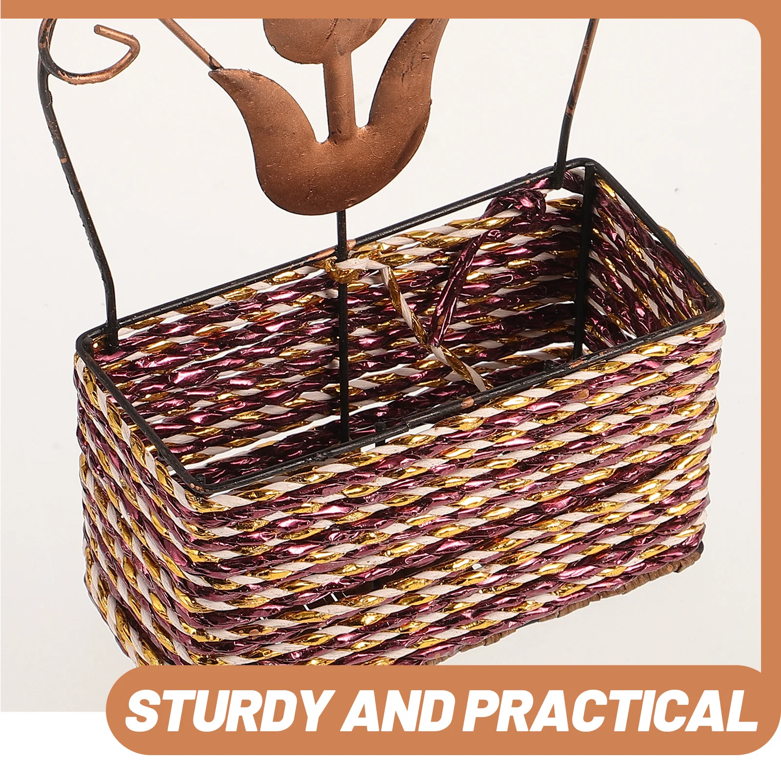 Woven Hanging Flower Basket Iron Basket Wall Planter Large Capacity Decorative Outdoor Indoor Plant Holder Wall Hanging Planter
Woven Hanging Flower Basket Iron Basket Wall Planter Large Capacity Decorative Outdoor Indoor Plant Holder Wall Hanging Planter