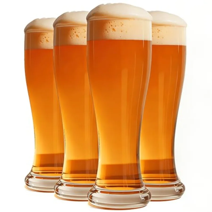Pilsner Beer Glasses, 18.5oz Bar Glassware, Glasses Drinking Set, Pint Glasses Set of 4, Classics Craft Beer Cups, Mugs and Bee
Pilsner Beer Glasses, 18.5oz Bar Glassware, Glasses Drinking Set, Pint Glasses Set of 4, Classics Craft Beer Cups, Mugs and Bee