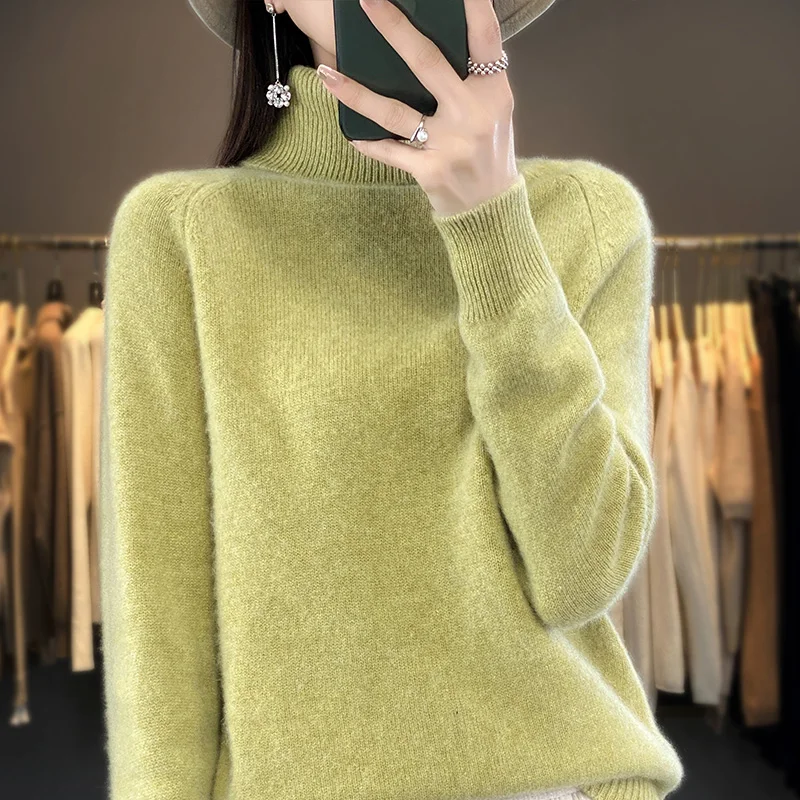 New Cashmere Sweater Women's High Neck Pullover Casual Long Sleeve Cashmere Sweater Women's Fashion Sweater Fall Winter 23
New Cashmere Sweater Women's High Neck Pullover Casual Long Sleeve Cashmere Sweater Women's Fashion Sweater Fall Winter 23