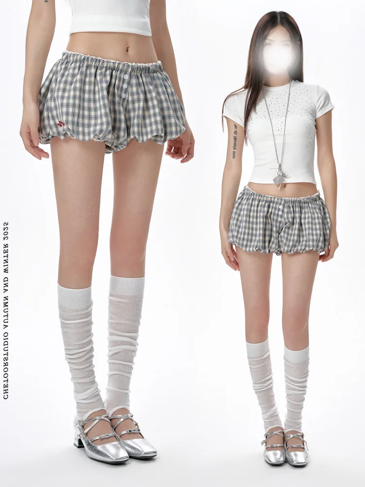 Gray Plaid Skirt Women's Summer New High Waist Slim A-Line Half Skirt Sweet Cool Short Skirt Pants Casual Style
Gray Plaid Skirt Women's Summer New High Waist Slim A-Line Half Skirt Sweet Cool Short Skirt Pants Casual Style