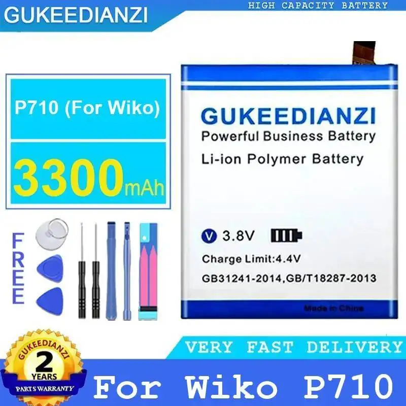 3300mAh Mobile Phone Battery Stable For Wiko P710
3300mAh Mobile Phone Battery Stable For Wiko P710