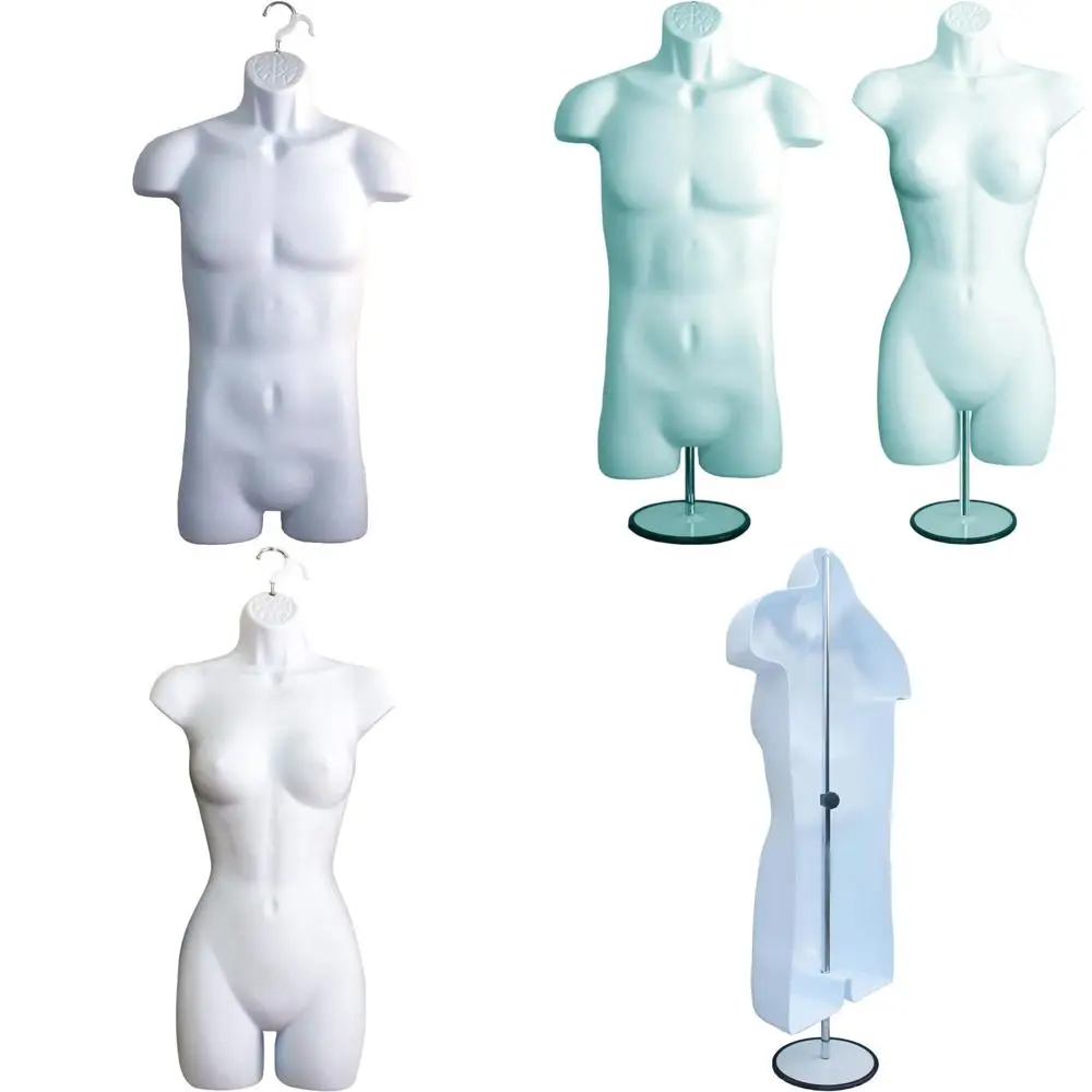 Male and Female Dream Mannequin Set with Metal Stand and Hanging Hook, S-M Sizes
Male and Female Dream Mannequin Set with Metal Stand and Hanging Hook, S-M Sizes