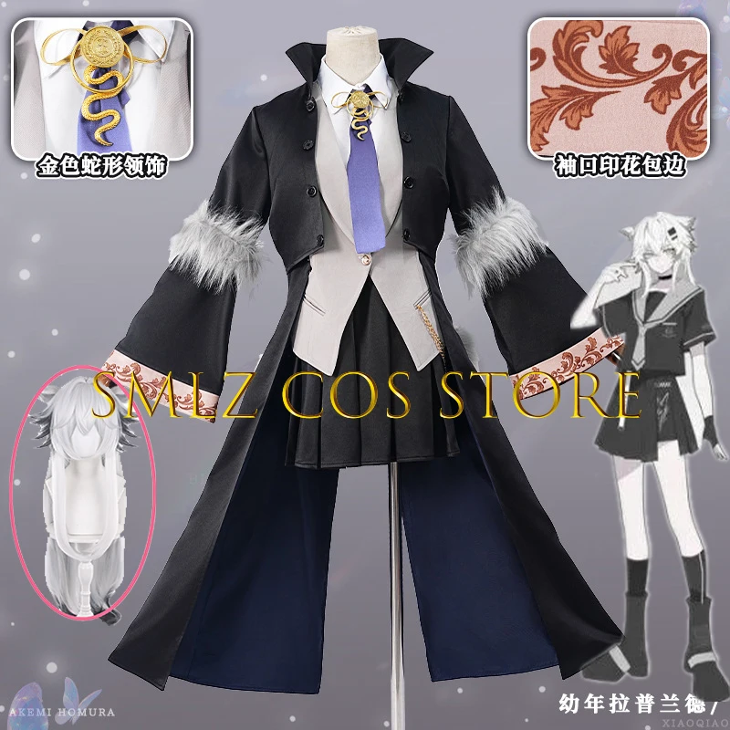 Young Lappland Cosplay Game Arknights Costume Coat Vest Skirt Uniform Prop Wig Suit Halloween Carnival Party Play Role Clothes
Young Lappland Cosplay Game Arknights Costume Coat Vest Skirt Uniform Prop Wig Suit Halloween Carnival Party Play Role Clothes