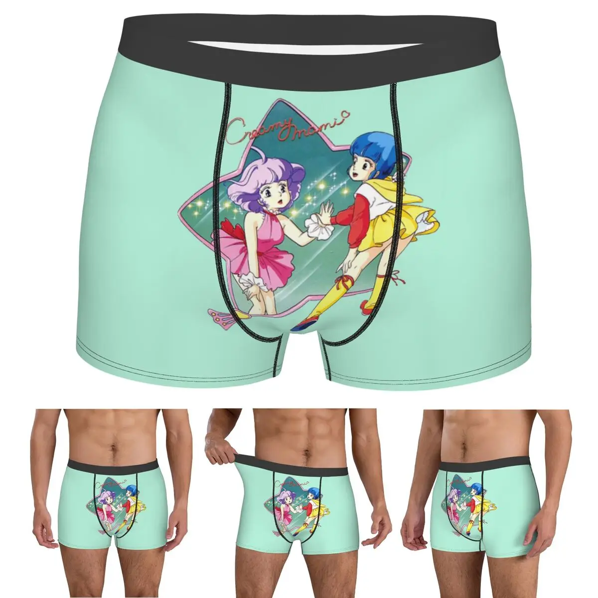 Boxer Underpants Shorts Creamy Mami 80s Magic Girl Anime Panties Men Comfortable Underwear for Homme Man Boyfriend Gifts
Boxer Underpants Shorts Creamy Mami 80s Magic Girl Anime Panties Men Comfortable Underwear for Homme Man Boyfriend Gifts