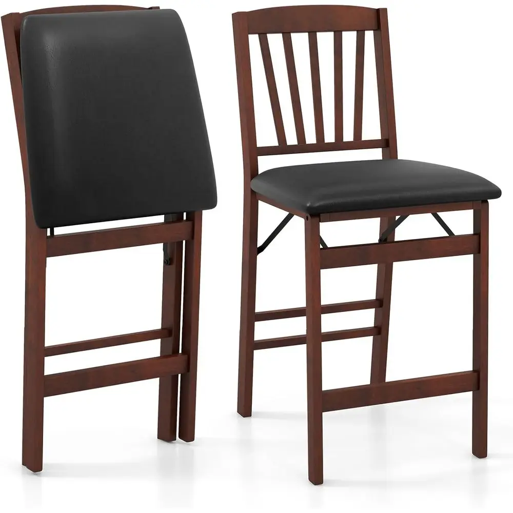 Counter Height Bar Stools Set of 2, 24.5 Farmhouse Barstools with Padded Seat & Slat Back, Footrest, Rubber Wood Legs, No Assemb
Counter Height Bar Stools Set of 2, 24.5 Farmhouse Barstools with Padded Seat & Slat Back, Footrest, Rubber Wood Legs, No Assemb