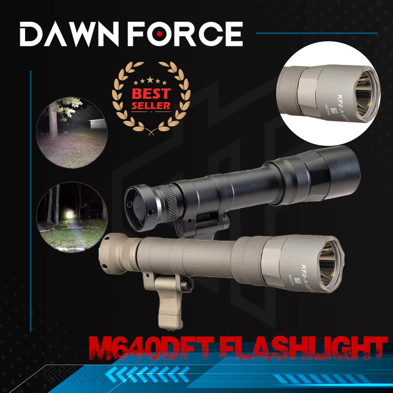 Tactical M640DFT Spotlight/Floodlight LED Flashlight with Offset Mount Fit 20mm Picatinny Rail
Tactical M640DFT Spotlight/Floodlight LED Flashlight with Offset Mount Fit 20mm Picatinny Rail