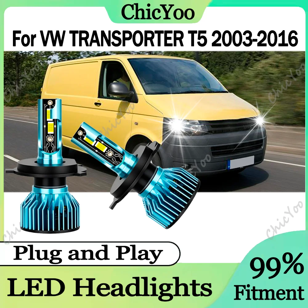 2PCS 3570 CSP Chips Super Bright H4 High Low Beam LED Headlights 120W 30000LM 6000K White 12V For VW TRANSPORTER T5 2003-2016
2PCS 3570 CSP Chips Super Bright H4 High Low Beam LED Headlights 120W 30000LM 6000K White 12V For VW TRANSPORTER T5 2003-2016