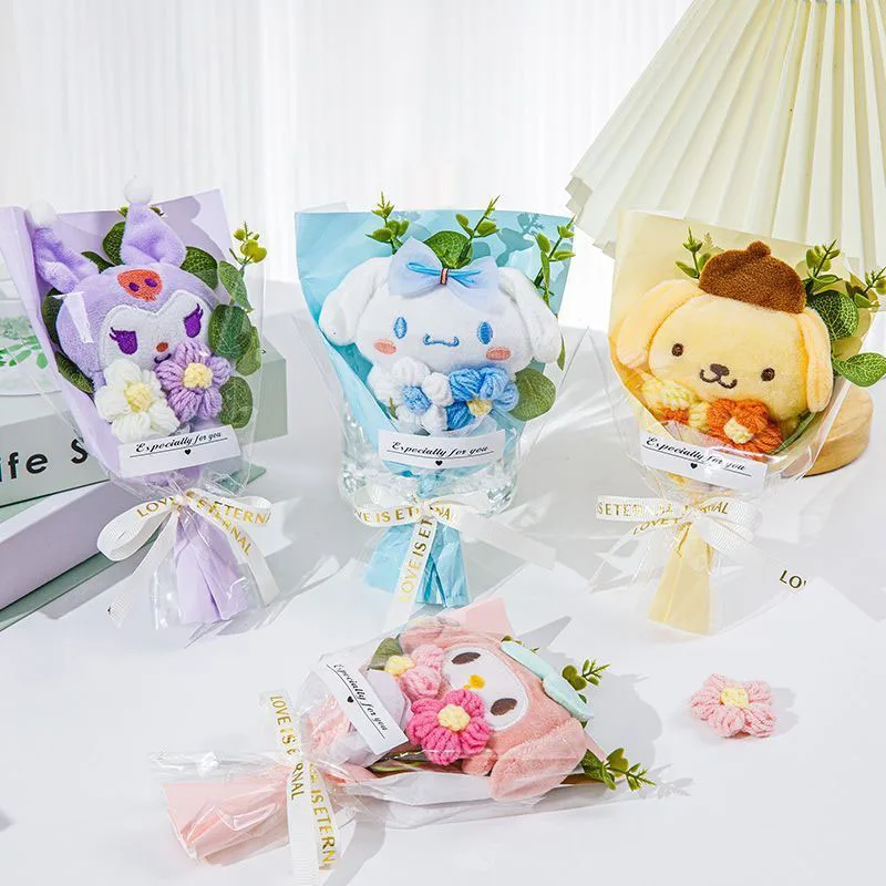Creative Kuromi Plush Bouquet Cinnamoroll My Melody Pompompurin Kawaii Dolls Flower Bouquet Graduation Birthday Valentine Gifts
Creative Kuromi Plush Bouquet Cinnamoroll My Melody Pompompurin Kawaii Dolls Flower Bouquet Graduation Birthday Valentine Gifts