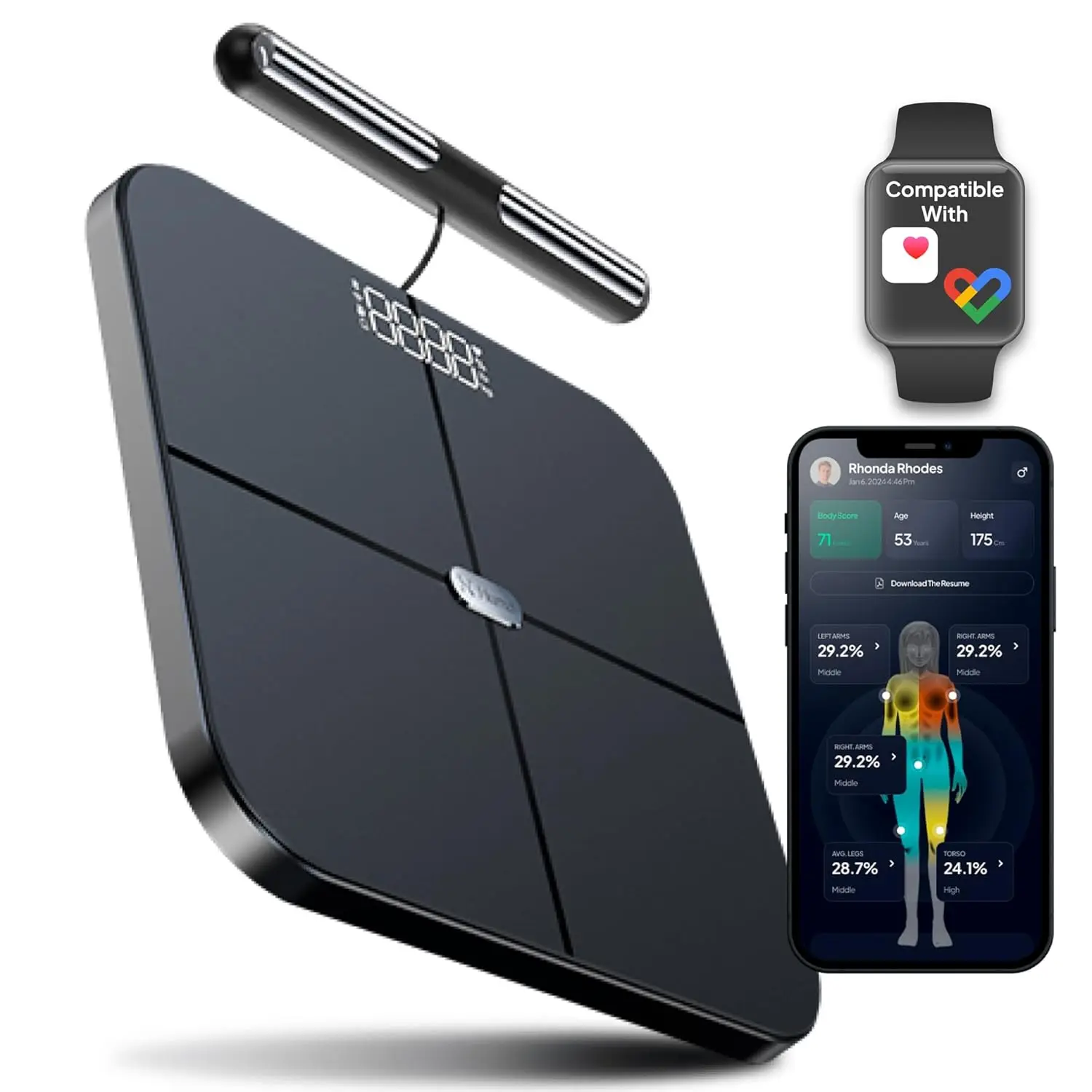 Smart Body Composition Scale Weight Analyzer Bluetooth App Health Metrics Personalized Data Hsa Fsa Eligible
Smart Body Composition Scale Weight Analyzer Bluetooth App Health Metrics Personalized Data Hsa Fsa Eligible