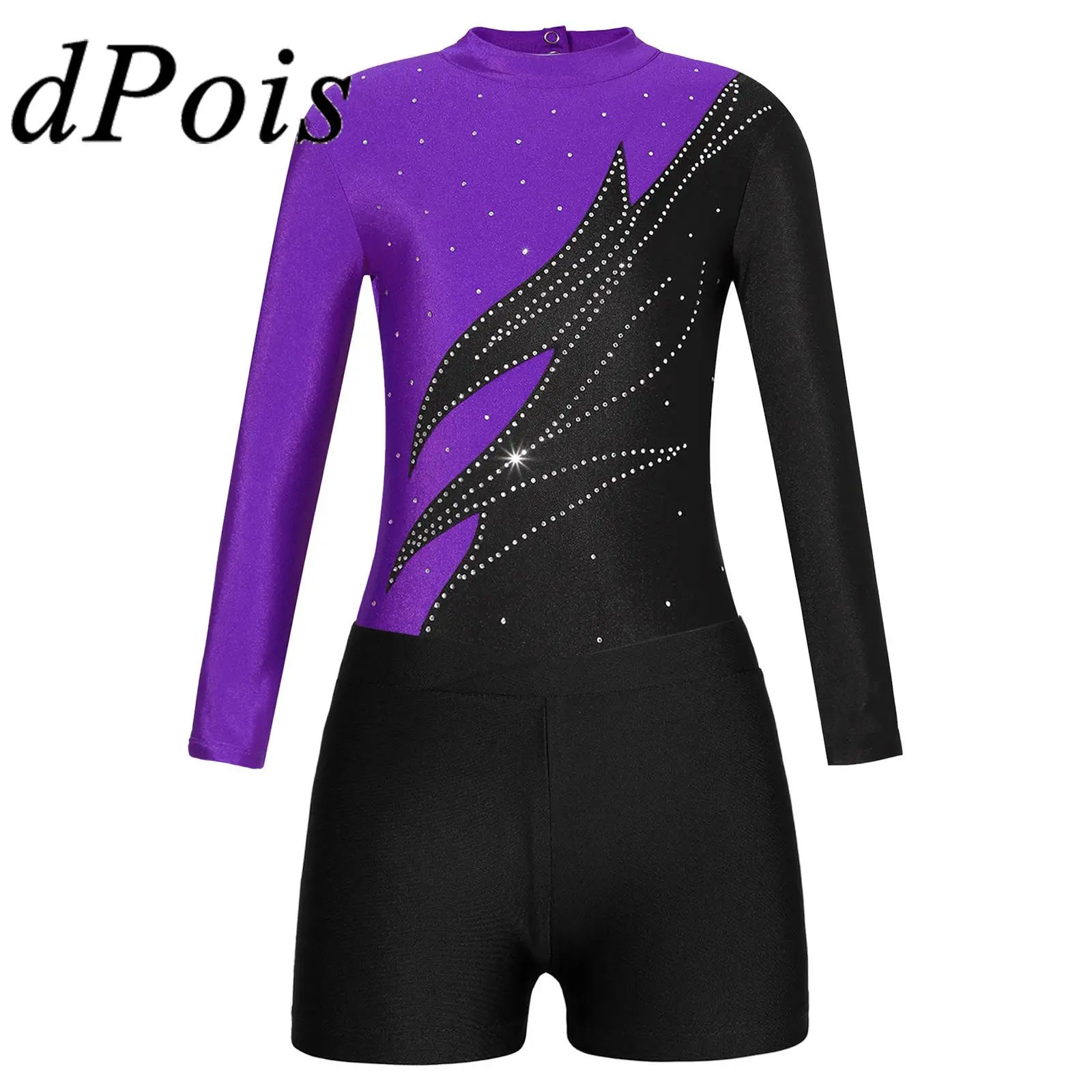 Kids Gymnastics Jumpsuit for Girls Children Long Sleeve Patchwork Ballet Dance Leotards for Dance Competition Skating Bodysuit
Kids Gymnastics Jumpsuit for Girls Children Long Sleeve Patchwork Ballet Dance Leotards for Dance Competition Skating Bodysuit