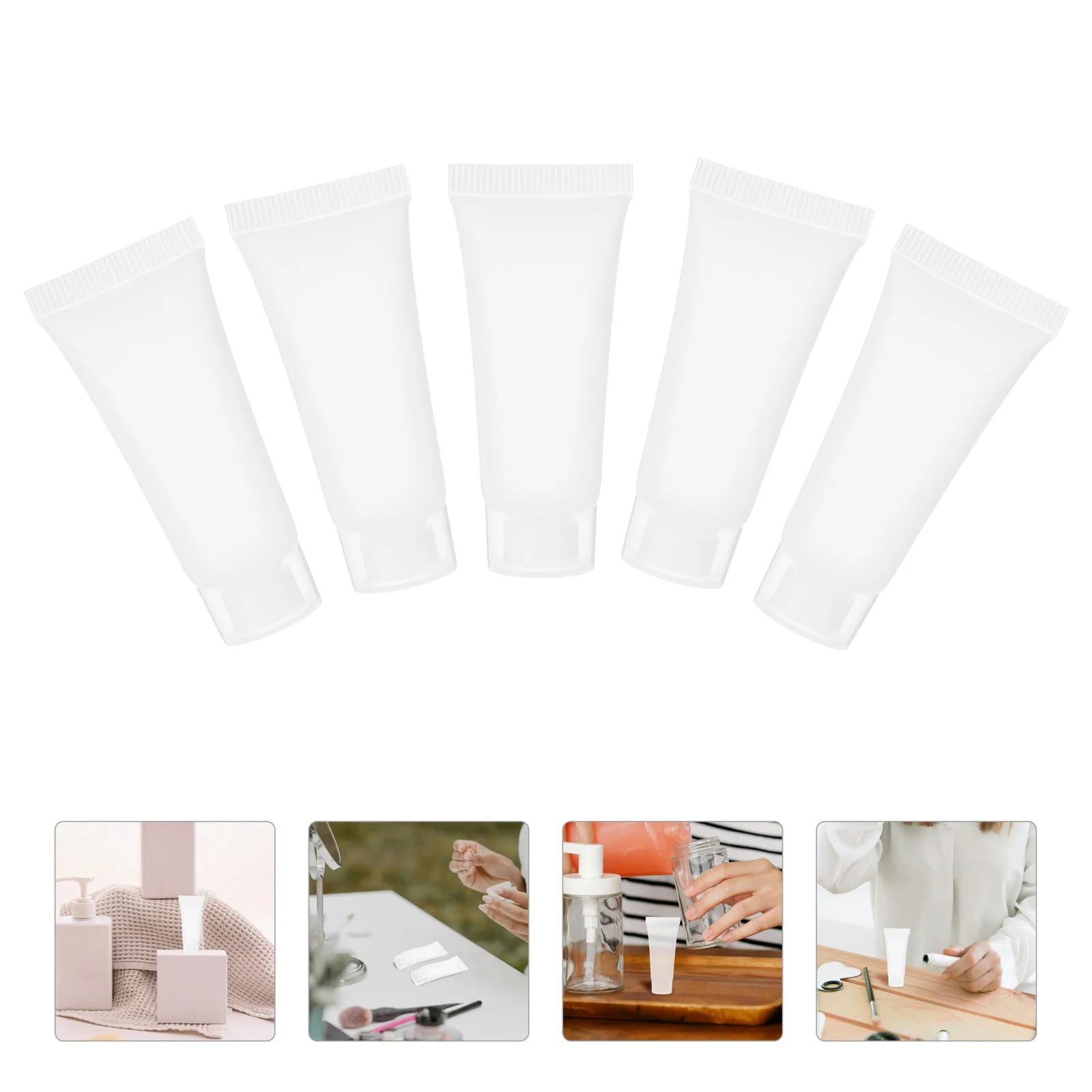 50Pcs Refillable Travel Squeeze Tubes for Lotion Empty Toothpaste Tubes Travel Cream Containers Portable Squeeze Bottles
50Pcs Refillable Travel Squeeze Tubes for Lotion Empty Toothpaste Tubes Travel Cream Containers Portable Squeeze Bottles