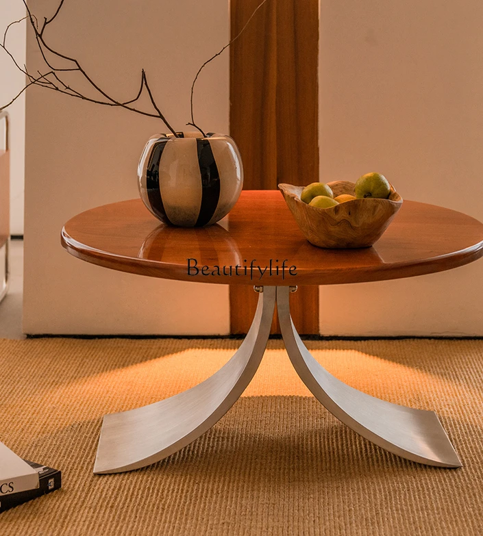 Cherrywood Solid Wood round Dining Table Mid-Ancient Design Minimalist Retro Coffee Table
Cherrywood Solid Wood round Dining Table Mid-Ancient Design Minimalist Retro Coffee Table