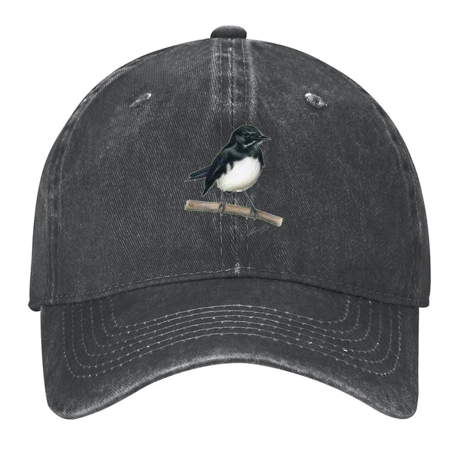 Willie Wagtail bird art with signature. Lovely little black and white bird gifts! Baseball Cap Male hat Golf Men Women's
Willie Wagtail bird art with signature. Lovely little black and white bird gifts! Baseball Cap Male hat Golf Men Women's