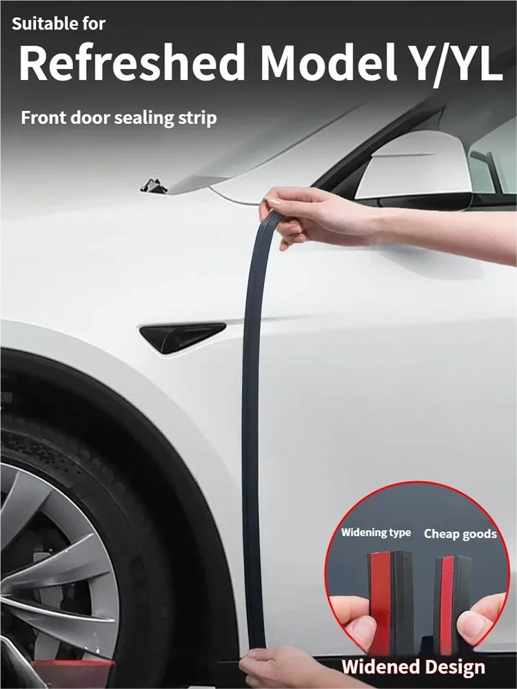 For Tesla Refreshed Model YL/Y Car Sealing Strip Door Gap Noise Reduction Sound Insulation Waterproof Dustproof
For Tesla Refreshed Model YL/Y Car Sealing Strip Door Gap Noise Reduction Sound Insulation Waterproof Dustproof