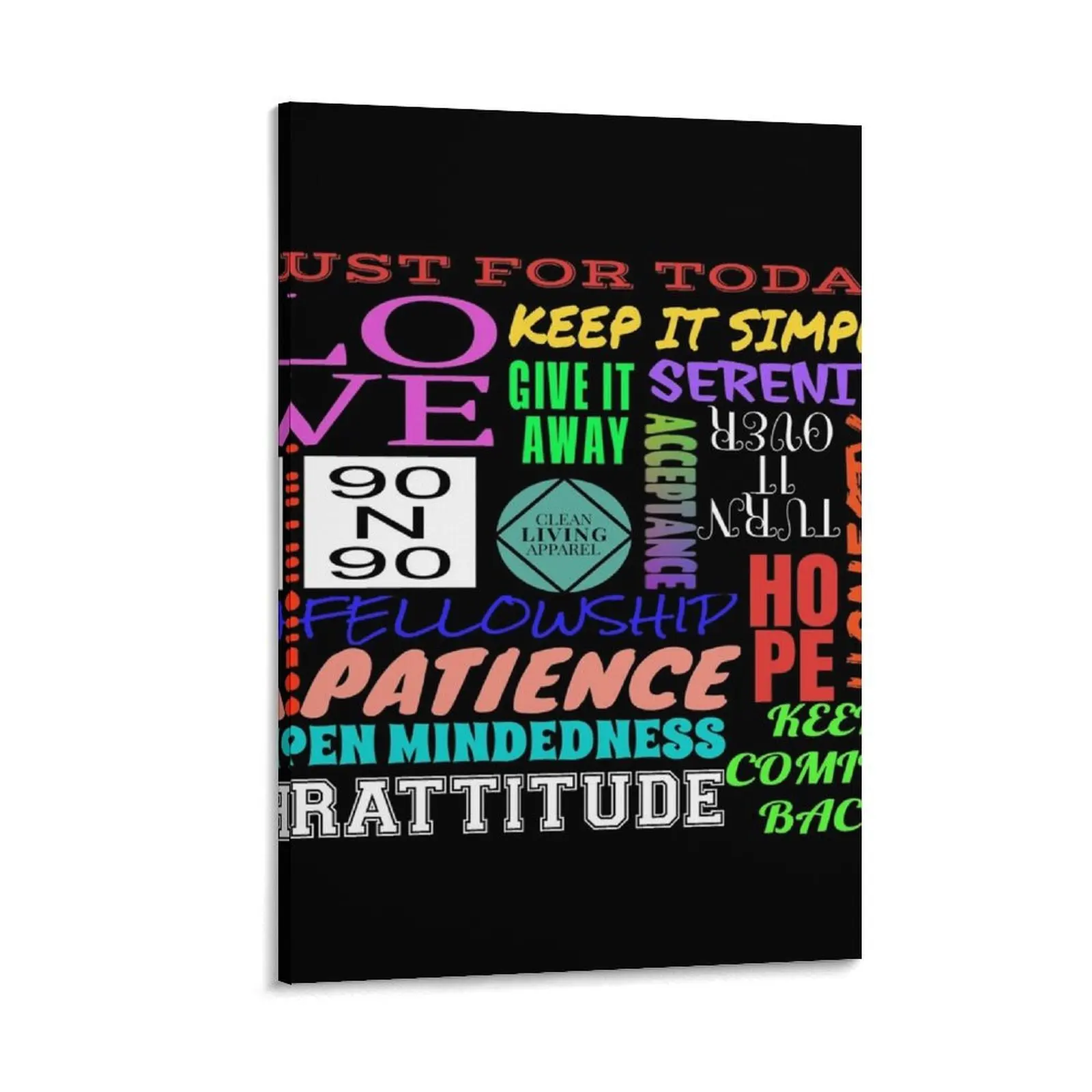 Spiritual Principles of 12 Step Recovery Program NA AA Canvas Painting posters for wall decor
Spiritual Principles of 12 Step Recovery Program NA AA Canvas Painting posters for wall decor