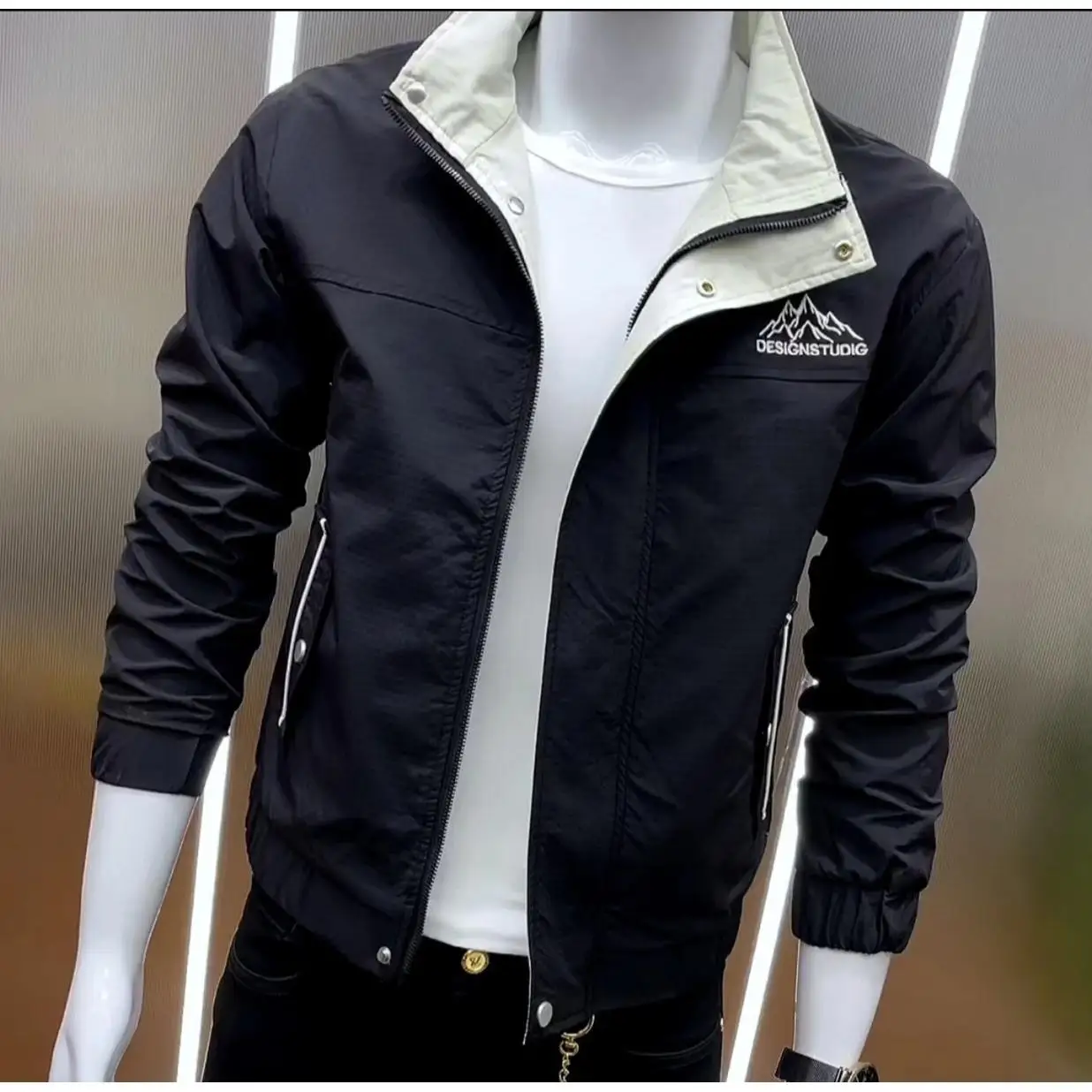 2024, весенне-осенняя мужская куртка на молнии с приталенным воротником, модная корейская универсальная верхняя одежда ранней весны, молодежная 2)
2024, весенне-осенняя мужская куртка на молнии с приталенным воротником, модная корейская универсальная верхняя одежда ранней весны, молодежная 2)