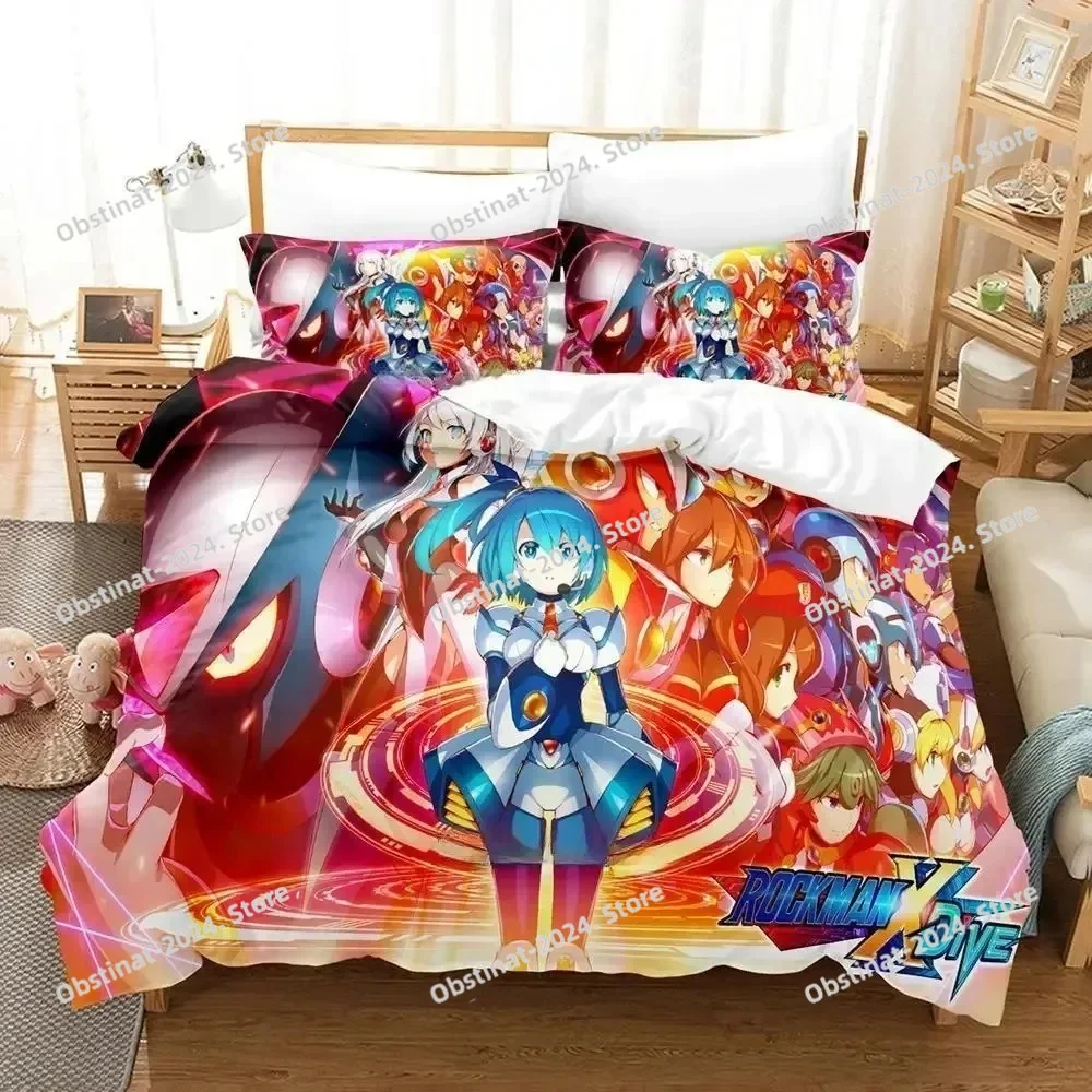 Mega Man X DiVE Bedding Set Single Twin Full Queen King Size Bed Set Adult Boys Bedroom Duvet cover Sets 3D Anime Bed Sheet Set
Mega Man X DiVE Bedding Set Single Twin Full Queen King Size Bed Set Adult Boys Bedroom Duvet cover Sets 3D Anime Bed Sheet Set