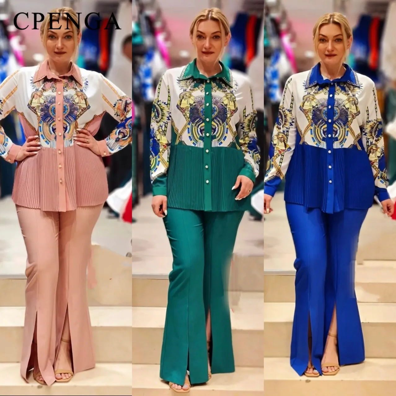 2 Pieces Set African Clothing for Women Fall Fashion Africa Women Long Sleeve Printing Polyester Top and Pant Matching Sets
2 Pieces Set African Clothing for Women Fall Fashion Africa Women Long Sleeve Printing Polyester Top and Pant Matching Sets