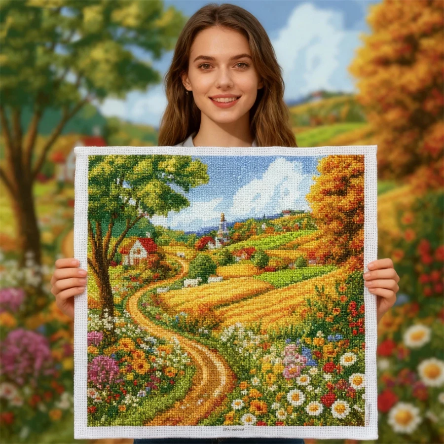 2026 New style Landscape Field Printed 11CT Cross-Stitch Kit Sewing Handicraft Handiwork Painting Magic Different Room Decor
2026 New style Landscape Field Printed 11CT Cross-Stitch Kit Sewing Handicraft Handiwork Painting Magic Different Room Decor