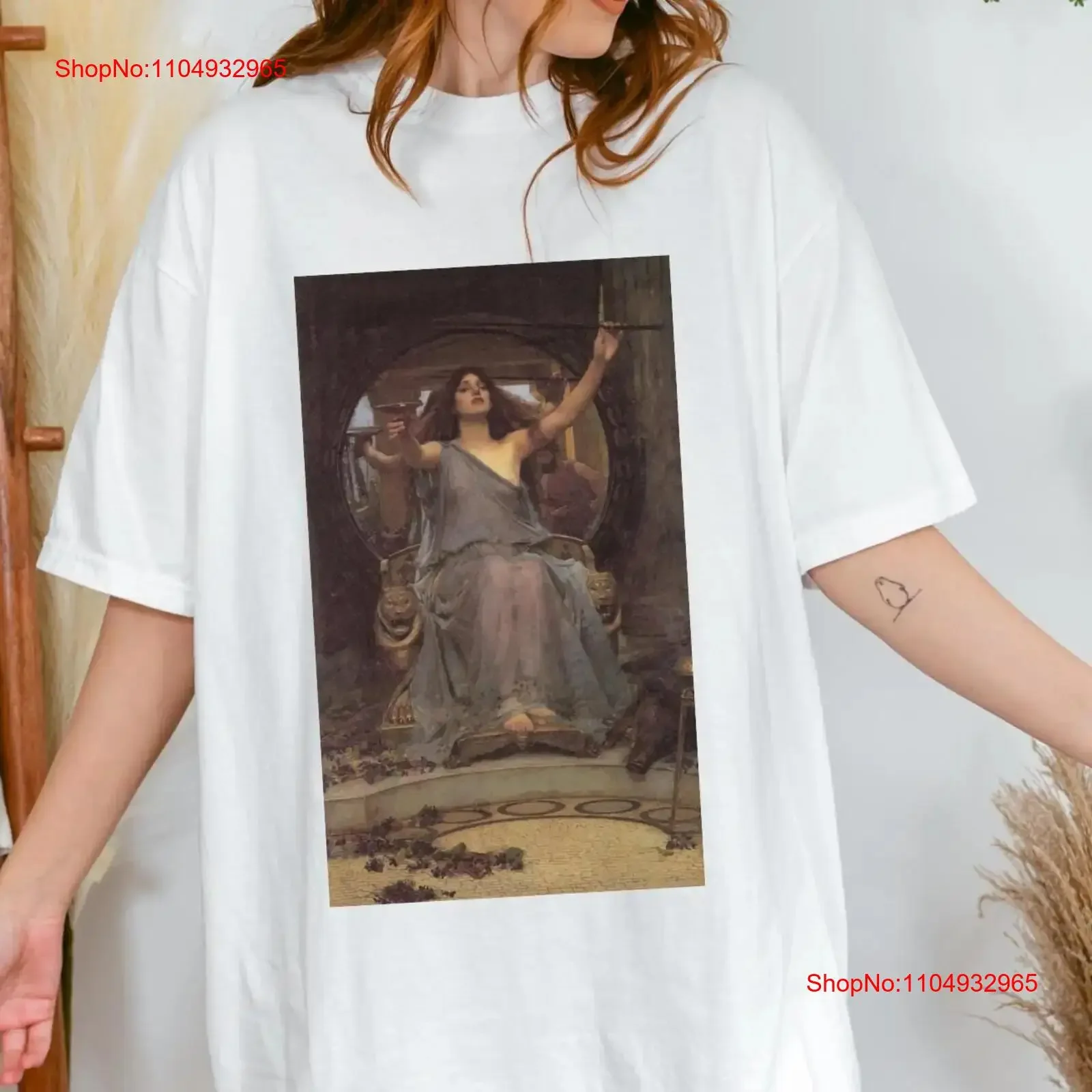 Circe Offering the Cup to Ulysses T shirt John Williams Waterhouse Mythology Lover Vintage Classic Literature Pre Raphaelite
Circe Offering the Cup to Ulysses T shirt John Williams Waterhouse Mythology Lover Vintage Classic Literature Pre Raphaelite