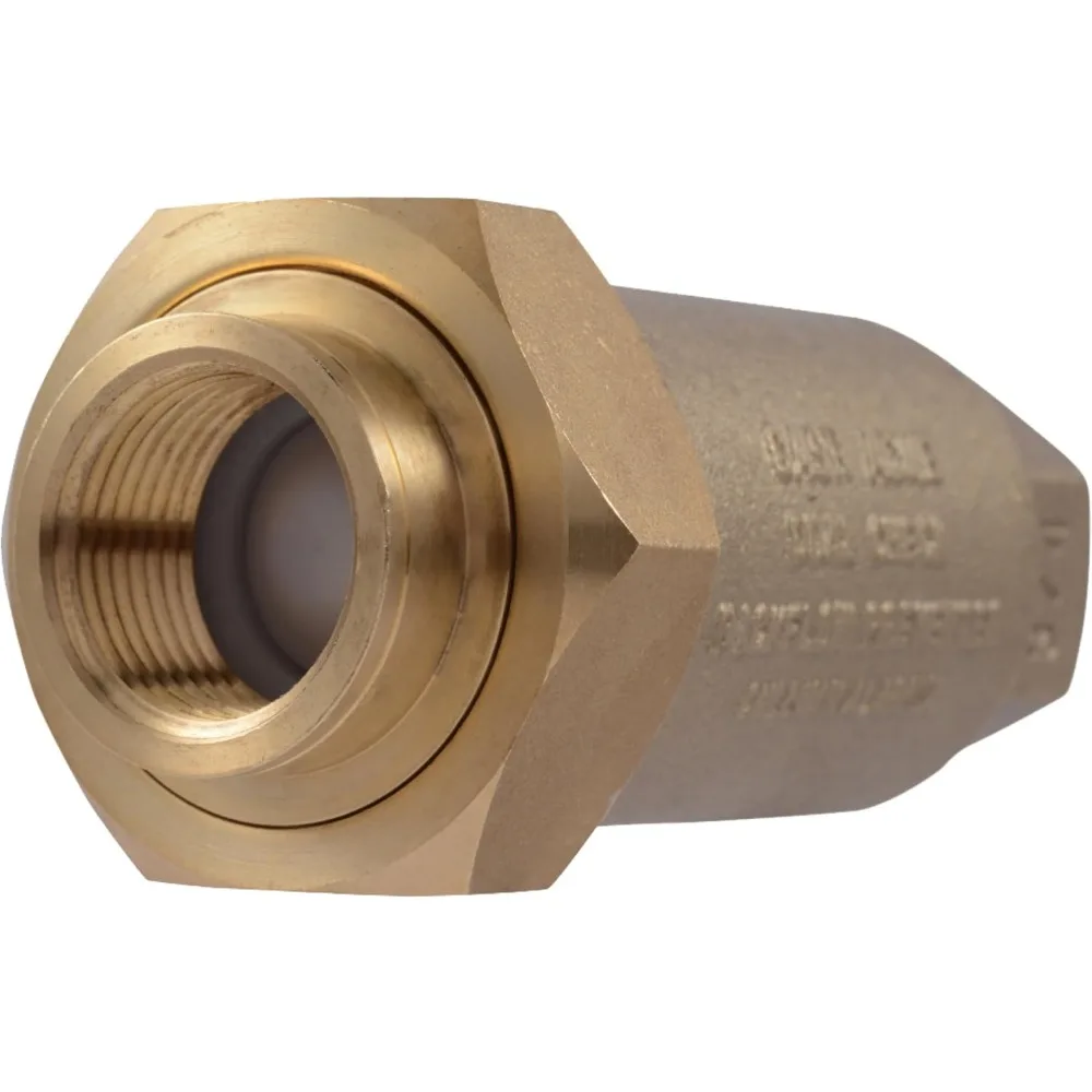 Three Quarter Inch Dual Check Valve with Female Unions Brass Plumbing Fitting
Three Quarter Inch Dual Check Valve with Female Unions Brass Plumbing Fitting