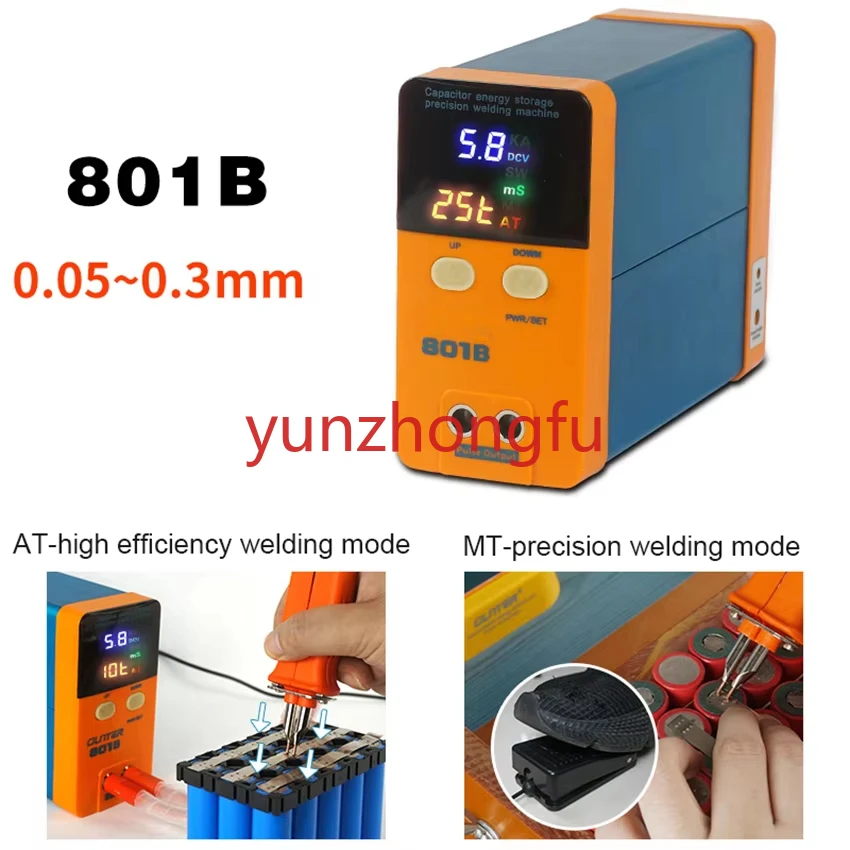 801A /801B Spot Welder 18650 Battery Mini Spot Welder Energy Storage Digital Display Energy Storage Pulse Spot Welder 10.6KW
801A /801B Spot Welder 18650 Battery Mini Spot Welder Energy Storage Digital Display Energy Storage Pulse Spot Welder 10.6KW