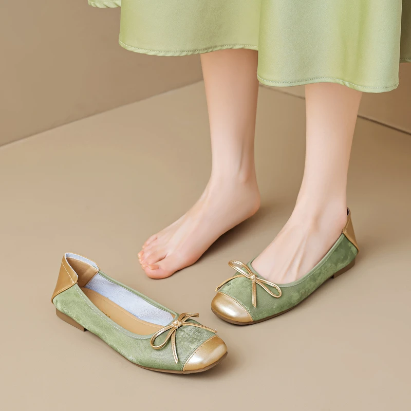 Women Silver Ballet Flats 2026 New Bow Knot Rhinestone Toe Slip On Soft Leather Casual Shoes For Office And Party Grace New
Women Silver Ballet Flats 2026 New Bow Knot Rhinestone Toe Slip On Soft Leather Casual Shoes For Office And Party Grace New
