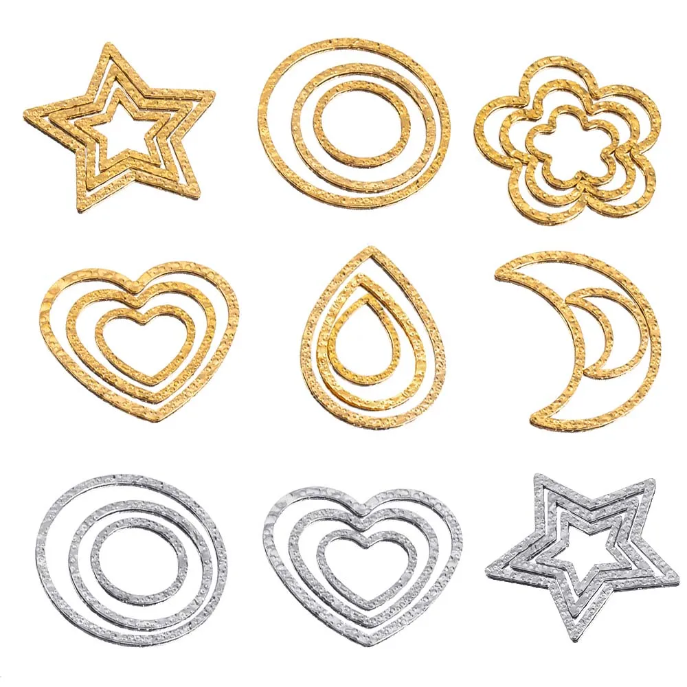 10pcs Stainless Steel Embossed Flower Heart Drop Moon Frames Charms DIY Earrings Pendants Blank Bezel for Resin Jewelry Making
10pcs Stainless Steel Embossed Flower Heart Drop Moon Frames Charms DIY Earrings Pendants Blank Bezel for Resin Jewelry Making