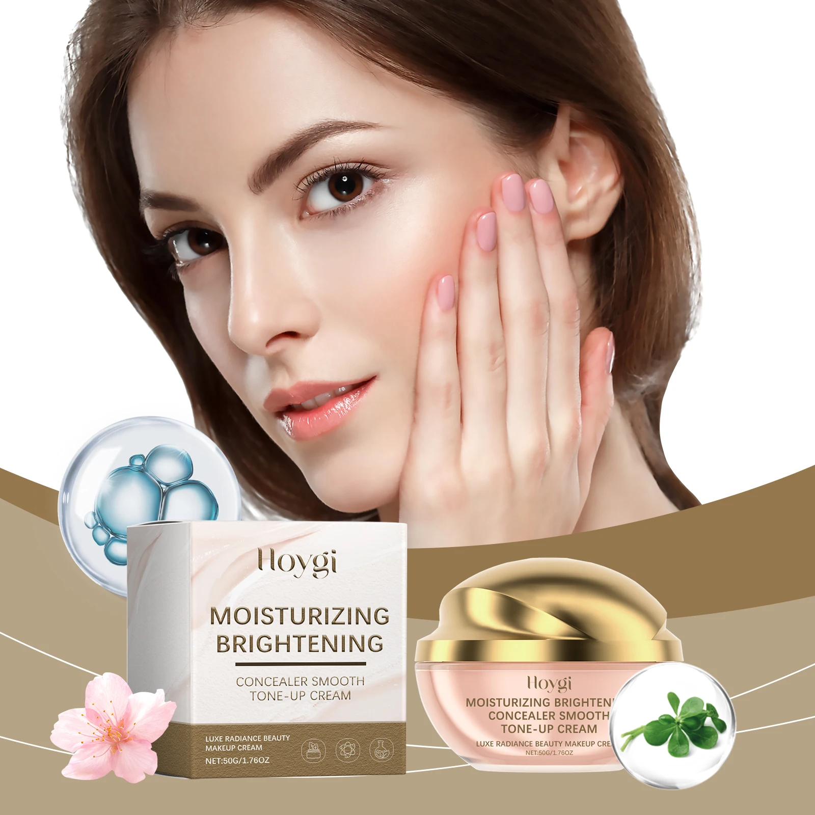 Hoygi Moisturizing Concealer Plain Cream Covering Blemishes Lazy Rejuvenating Moisturizing Nude Makeup Brightening Foundation
Hoygi Moisturizing Concealer Plain Cream Covering Blemishes Lazy Rejuvenating Moisturizing Nude Makeup Brightening Foundation