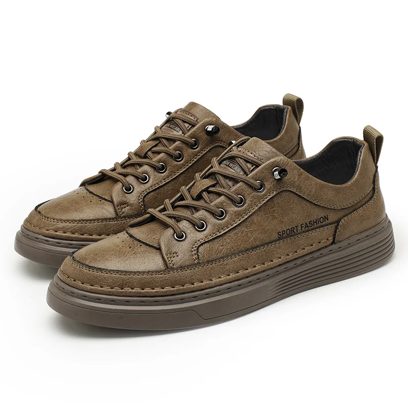 VIPOL Skateboard Shoes Men Genuine Leather Flats Retro Men's Casual Shoes Fashion Platform Footwear Party Leisure Flat
VIPOL Skateboard Shoes Men Genuine Leather Flats Retro Men's Casual Shoes Fashion Platform Footwear Party Leisure Flat