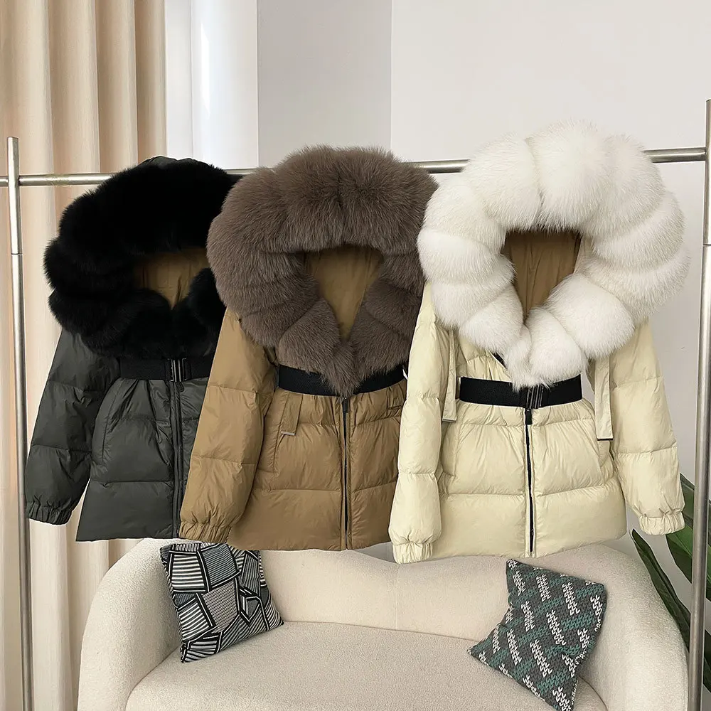 2025 Winter Puffer Jacket White Duck Down Jacket Women New Real Fox Fur Hooded Thick Warm Female Parkas Down Jacket
2025 Winter Puffer Jacket White Duck Down Jacket Women New Real Fox Fur Hooded Thick Warm Female Parkas Down Jacket