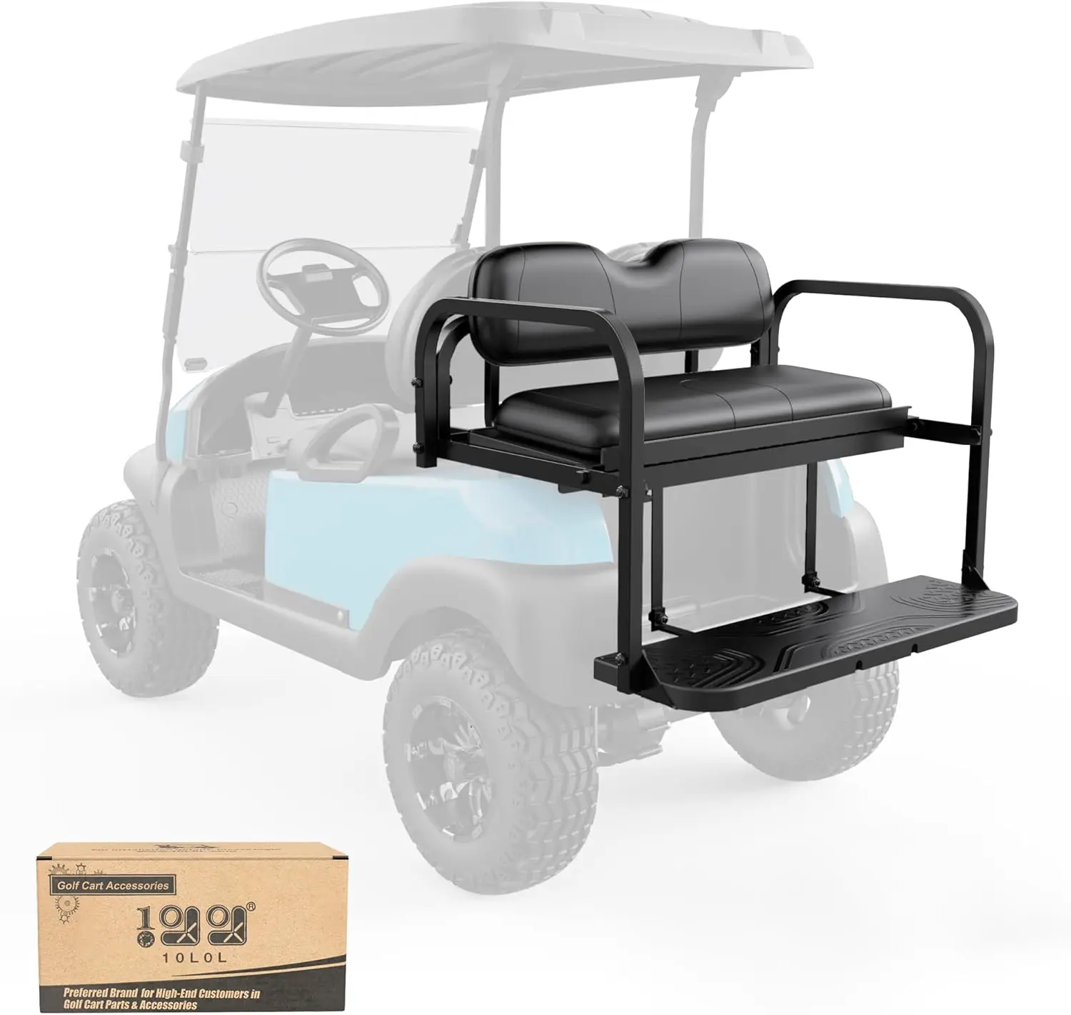 10L0L Golf Cart Rear Seat Kit for Club Car Precedent/Tempo/Onward 2004-Up | Back Flip Seat with High-Density Foam Cushions | Fol
10L0L Golf Cart Rear Seat Kit for Club Car Precedent/Tempo/Onward 2004-Up | Back Flip Seat with High-Density Foam Cushions | Fol