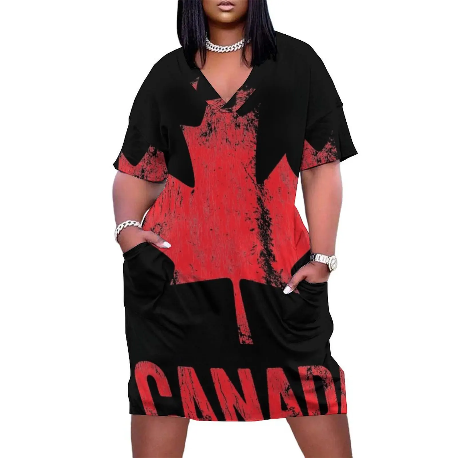 Canada - Established 1867 (Red Text) Loose Pocket Dress Elegant gown birthday dress for women Party dresses loose women's dress
Canada - Established 1867 (Red Text) Loose Pocket Dress Elegant gown birthday dress for women Party dresses loose women's dress