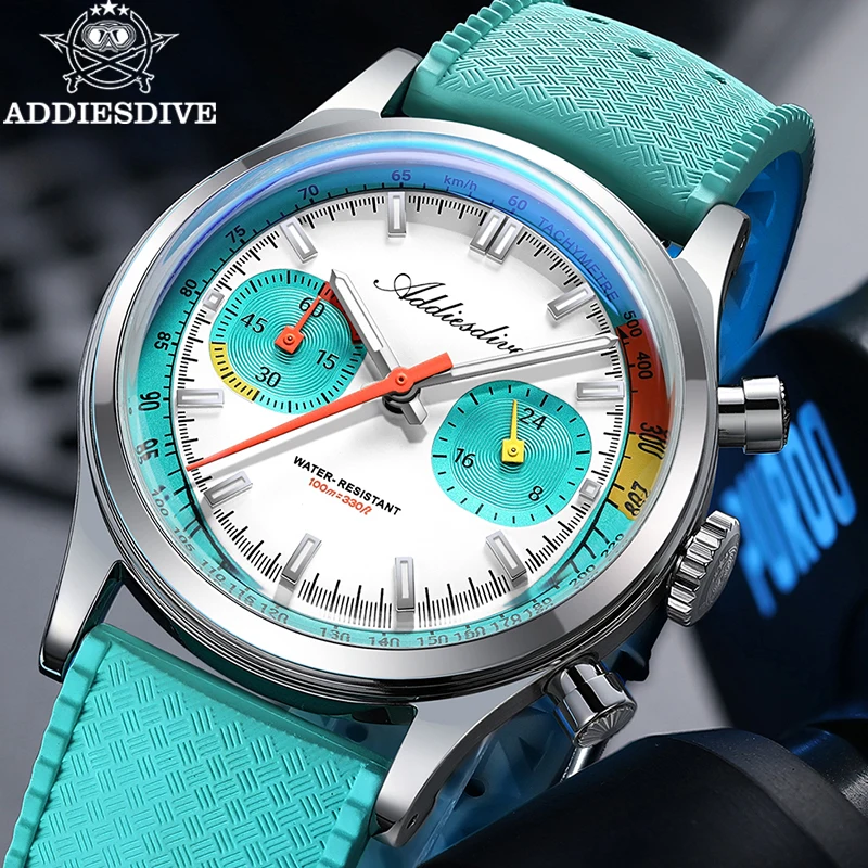 ADDIESDIVE Men's Watch 0S21 Luxury BGW9 Luminous Chronograph Quartz Watches 100m Waterproof Fluororubber Strap Dive Watch New
ADDIESDIVE Men's Watch 0S21 Luxury BGW9 Luminous Chronograph Quartz Watches 100m Waterproof Fluororubber Strap Dive Watch New