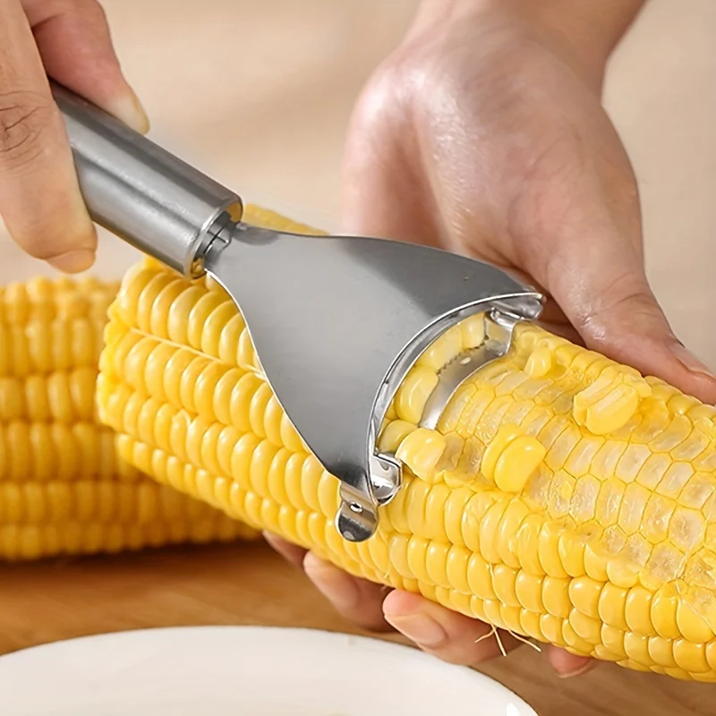 Stainless Steel Corn Peeler Serrated Corn Peeler Thresher Cutting Knife Kitchen Fruit And Vegetable Corn Peeling Small Tool
Stainless Steel Corn Peeler Serrated Corn Peeler Thresher Cutting Knife Kitchen Fruit And Vegetable Corn Peeling Small Tool