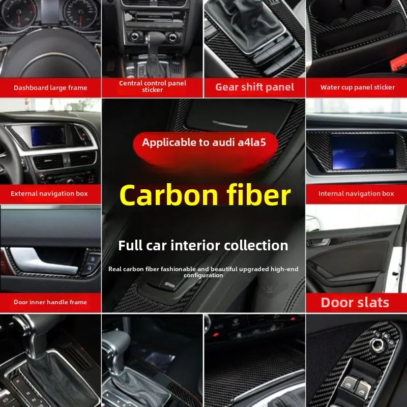 Suitable for Audi A4B8 A5 Q5 central control navigation gear control panel carbon fiber car interior modification
Suitable for Audi A4B8 A5 Q5 central control navigation gear control panel carbon fiber car interior modification