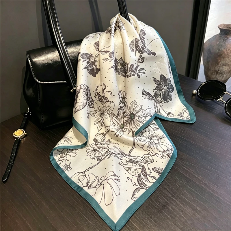 100% Mulberry Silk Square Scarf Art Flower Bandana Hijab Fashion Bag Accessory Neck Scarf Lovely Gift for Girlfriend Lady Daily
100% Mulberry Silk Square Scarf Art Flower Bandana Hijab Fashion Bag Accessory Neck Scarf Lovely Gift for Girlfriend Lady Daily