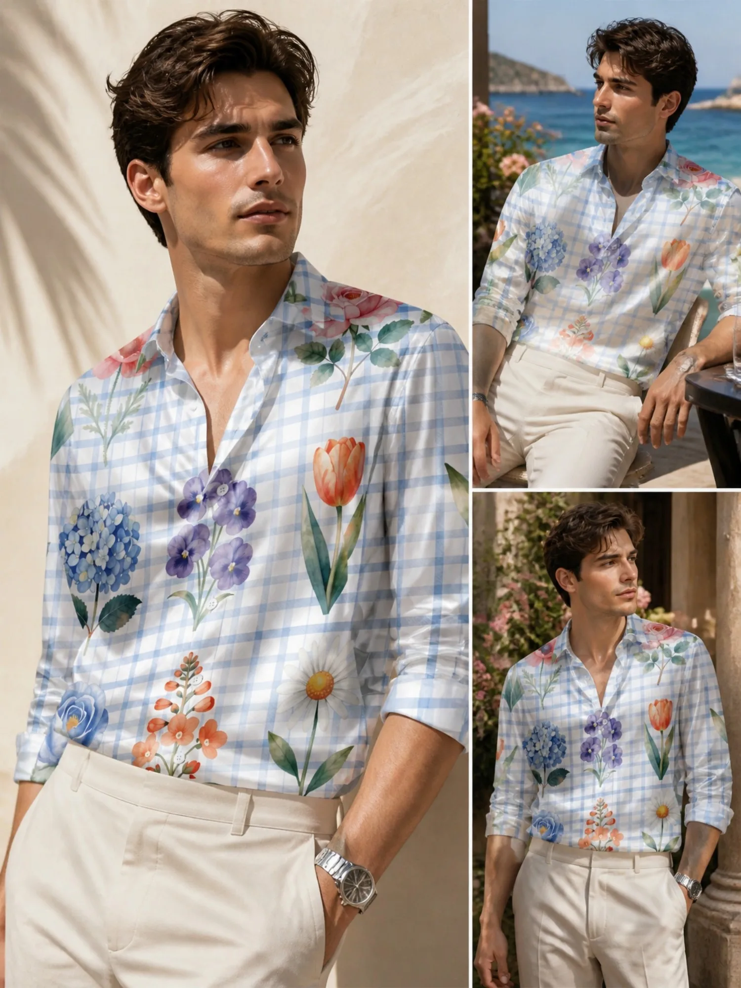 Mens Satin Long Sleeve Button Down Printed Dress Shirt Silky Glossy Fabric Modern For Commute Office Business Work Everyday Wear
Mens Satin Long Sleeve Button Down Printed Dress Shirt Silky Glossy Fabric Modern For Commute Office Business Work Everyday Wear