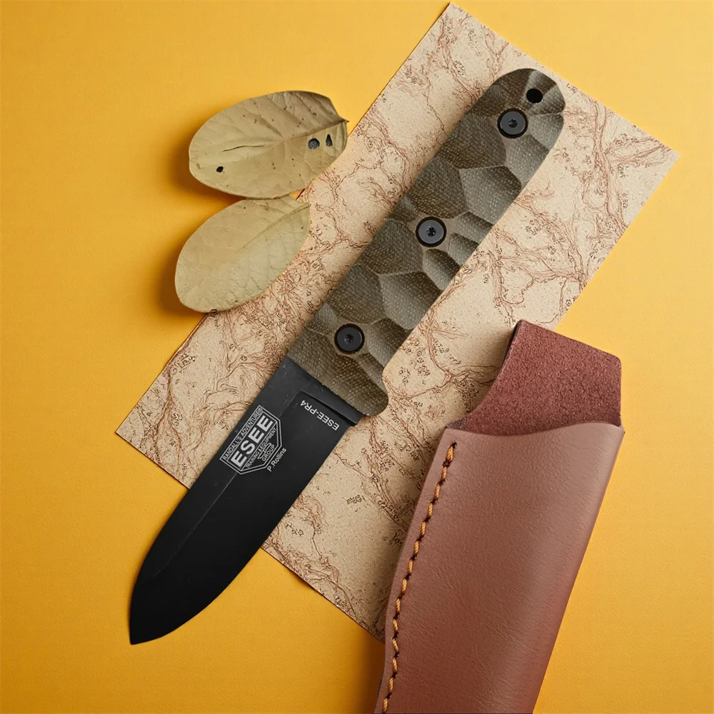 Многофункциональный нож ESEE Camp Lore PR4 D2, черный стальной нож с фиксированным лезвием, конопляная ручка, охотничий тактический выживание, военный EDC
Многофункциональный нож ESEE Camp Lore PR4 D2, черный стальной нож с фиксированным лезвием, конопляная ручка, охотничий тактический выживание, военный EDC