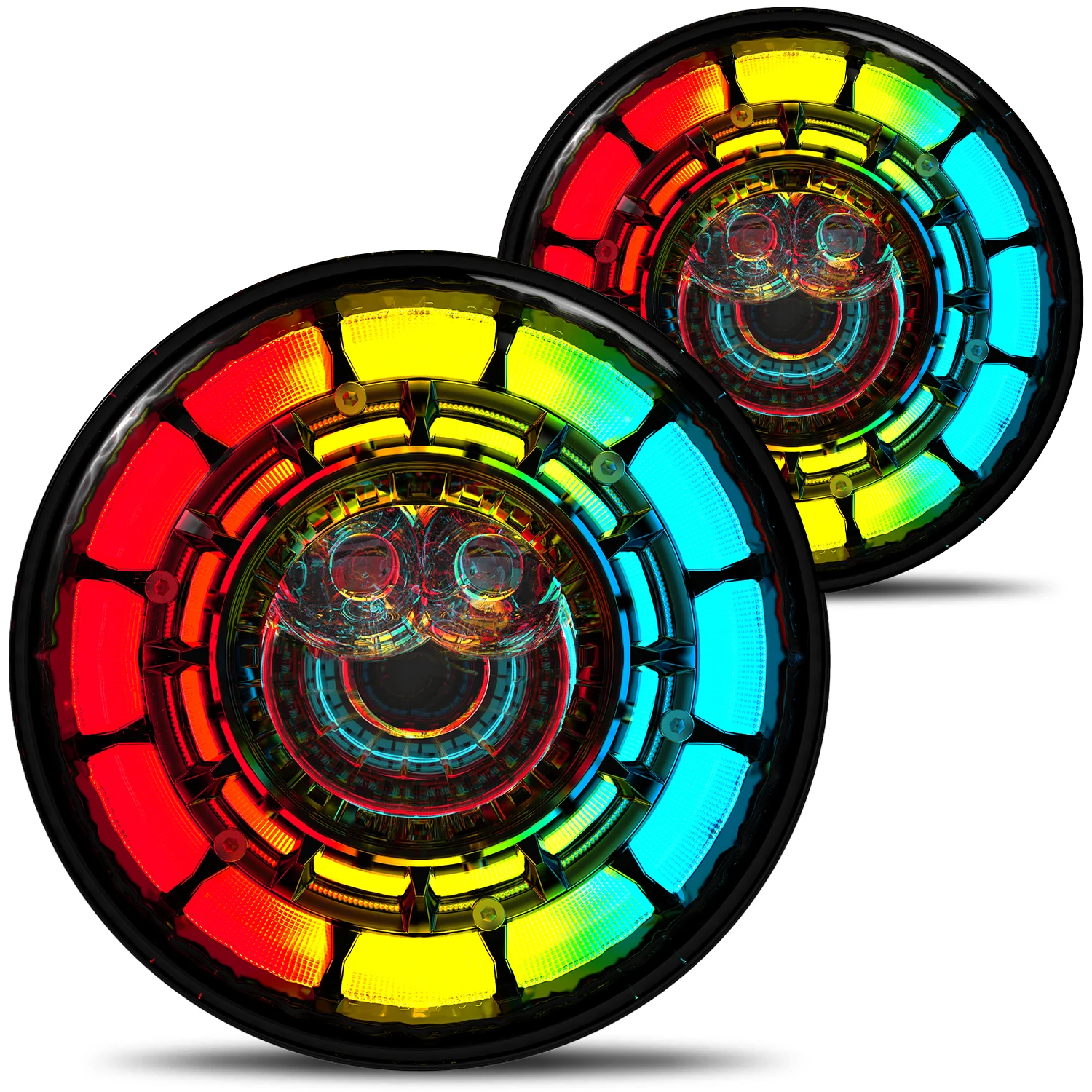 Hot selling:LOYO Auto Car Head Light Rgb Headlight Hi/lo Beam 7 Inch Motorcycle Halo Ring Amber Angel Eye for Wrangler JK
Hot selling:LOYO Auto Car Head Light Rgb Headlight Hi/lo Beam 7 Inch Motorcycle Halo Ring Amber Angel Eye for Wrangler JK