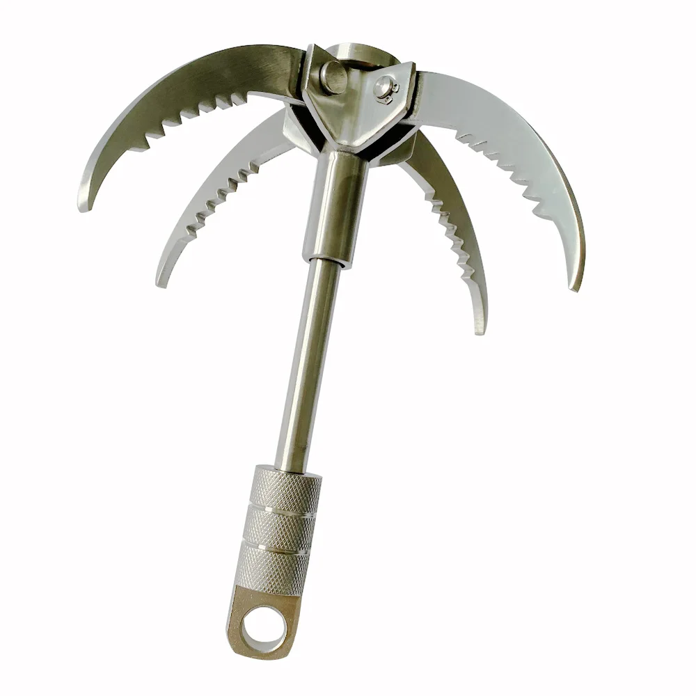 Outdoor Fold Grappling Climbing Hook Safety Multi Tool Stainless Steel Gravity Hook Foldable Grappling Claw Climbing Accessory
Outdoor Fold Grappling Climbing Hook Safety Multi Tool Stainless Steel Gravity Hook Foldable Grappling Claw Climbing Accessory