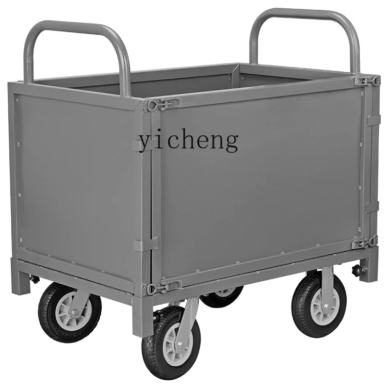 Zws. Folding multifunctional fence hand push flatbed guardrail warehouse double stall trolley
Zws. Folding multifunctional fence hand push flatbed guardrail warehouse double stall trolley