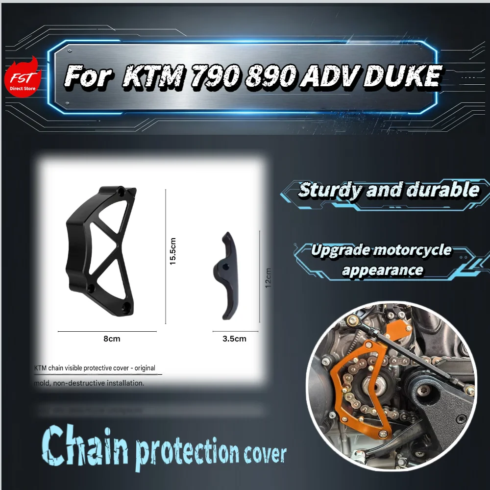For KTM 790 890 ADV DUKE CNC Transparent Sprocket Cover, Aluminum Chain Protector Engine Trim Accessories
For KTM 790 890 ADV DUKE CNC Transparent Sprocket Cover, Aluminum Chain Protector Engine Trim Accessories