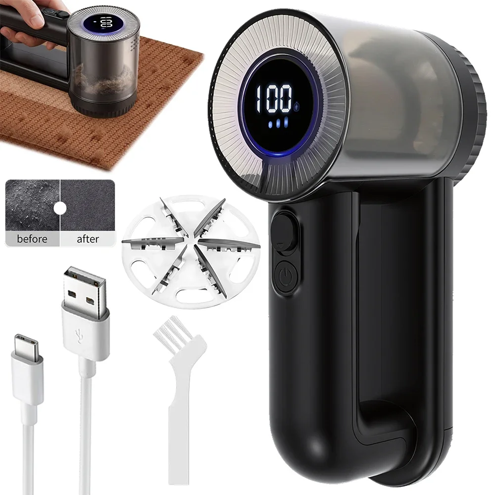 Fabric Shaver Electric Sweater Rechargeable 3 Speed Sweater Defuzzer with Smart LED Display and 200ml Dust Box Sweater Remover
Fabric Shaver Electric Sweater Rechargeable 3 Speed Sweater Defuzzer with Smart LED Display and 200ml Dust Box Sweater Remover