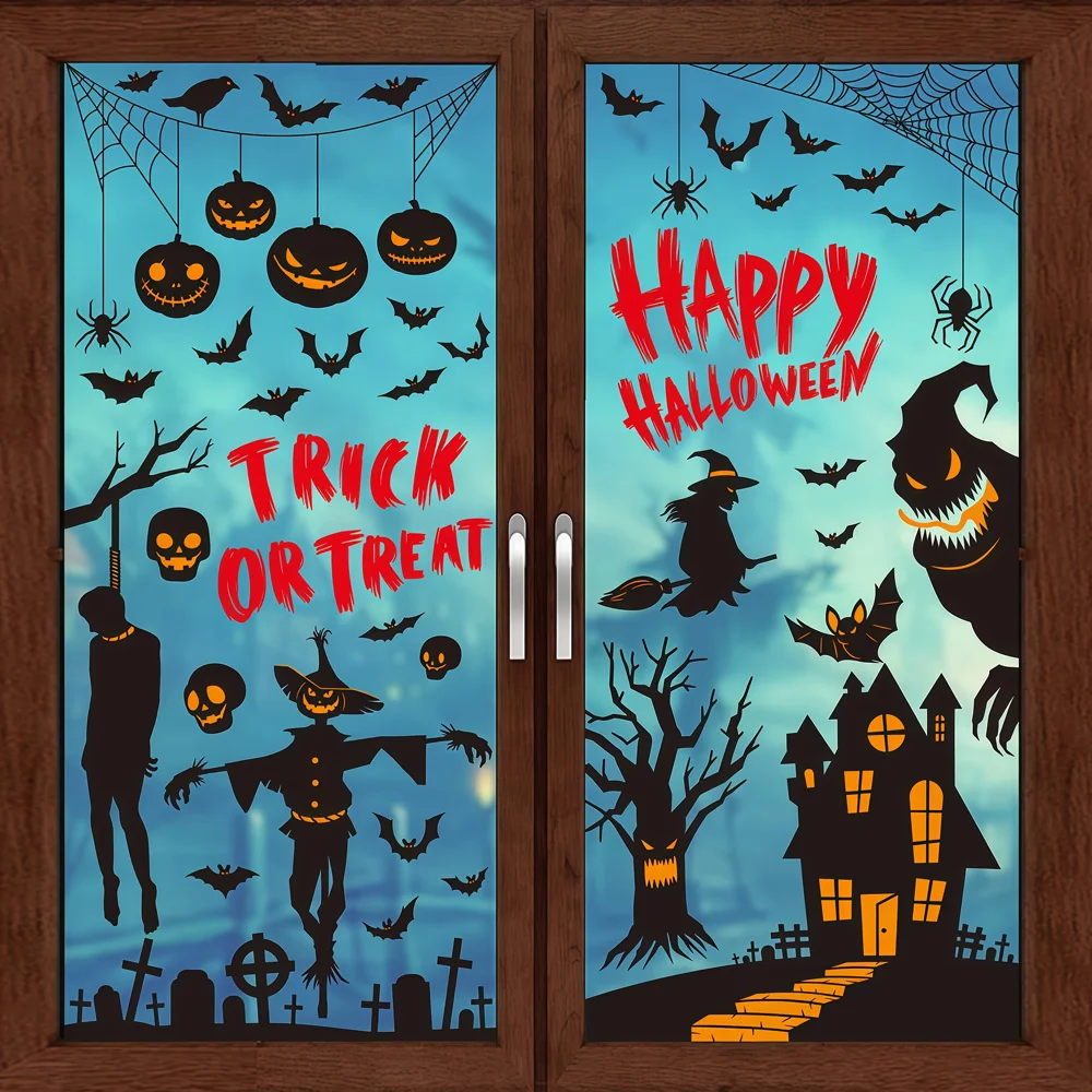 Halloween Window Stickers – Static Cling Decals with Pumpkin, Ghost & Bat Designs | Glass Stickers for Home, Living Room Decor
Halloween Window Stickers – Static Cling Decals with Pumpkin, Ghost & Bat Designs | Glass Stickers for Home, Living Room Decor